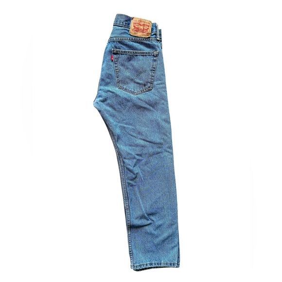 Levi’s 505 Straight Leg Jeans Men’s W31 L30 Blue Denim Zip Fly - Picture 6 of 9